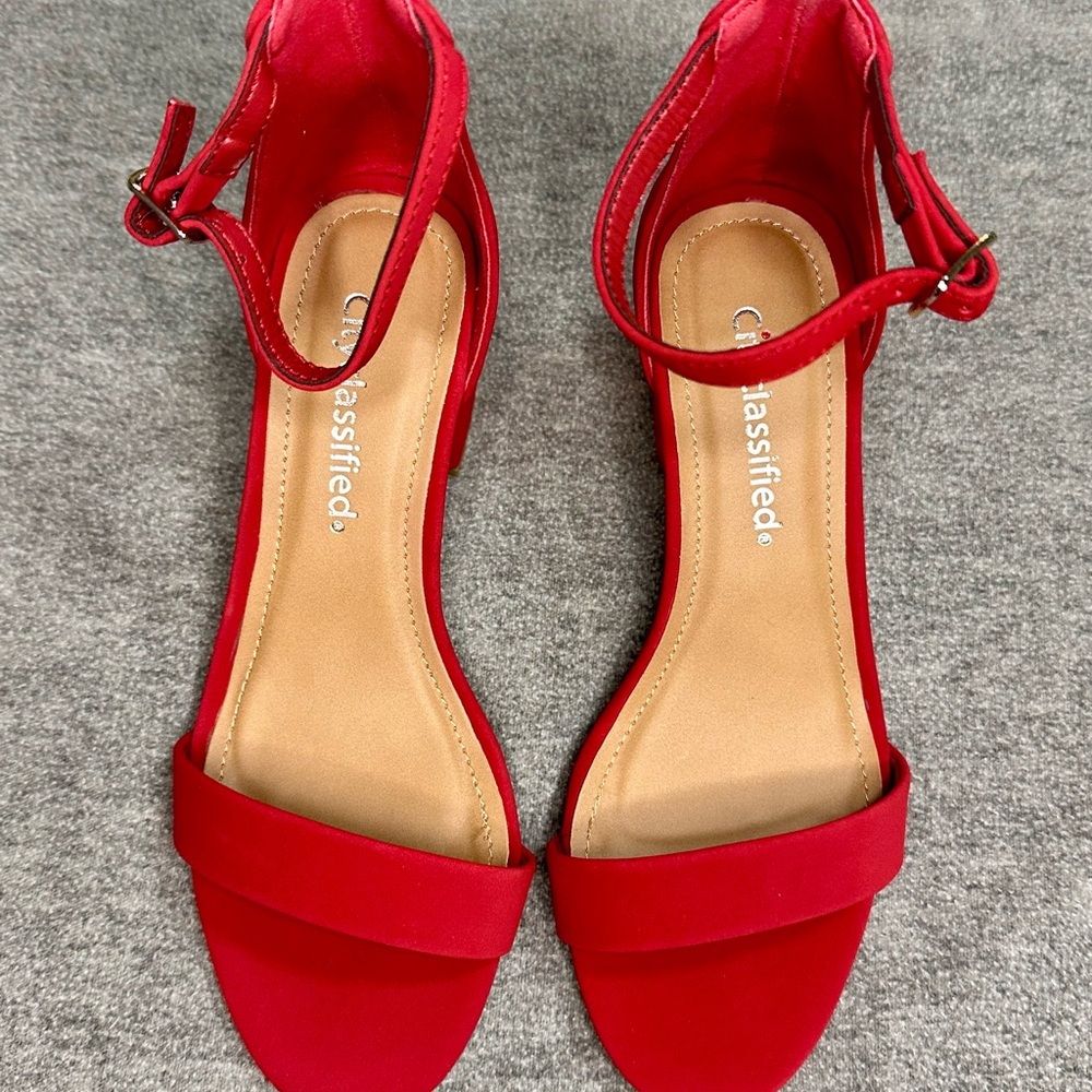 City Classified Red Women's Heels (shoes)